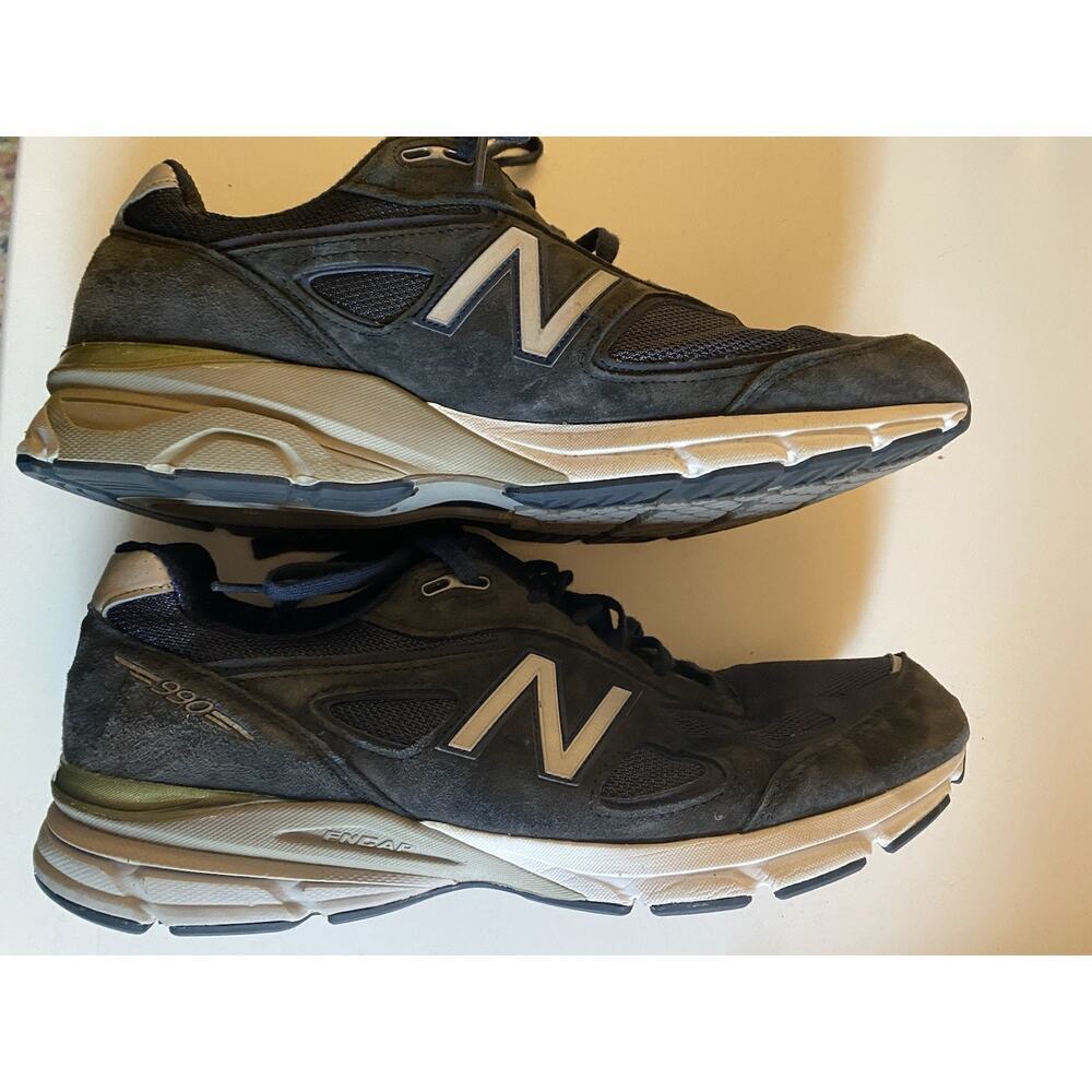 New Balance 990v4 M990NV4 Navy Suede Made In USA Size 14 Mens Casual Shoes